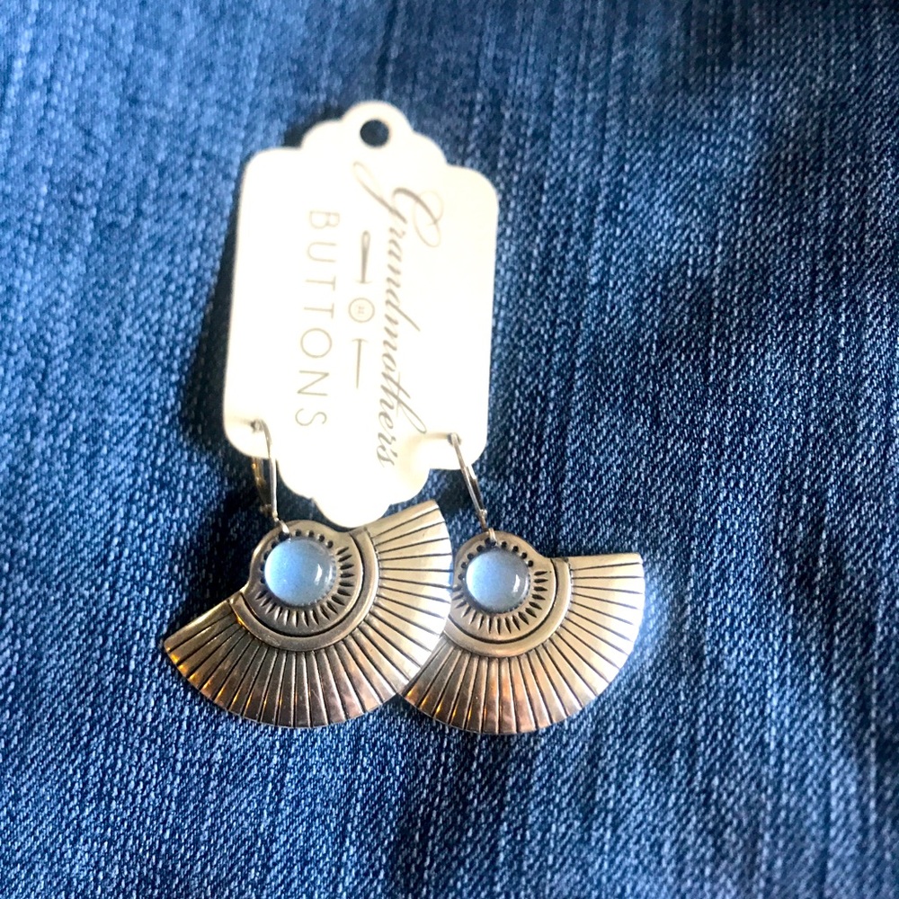 Silver tone earrings